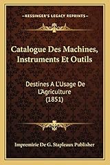 Catalogue machines instruments d'occasion  Livré partout en France