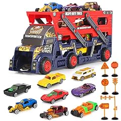 Aoskie Car Transporter Truck Toys for 3 4 5 Years Old, for sale  Delivered anywhere in Ireland