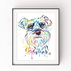 Schnauzer Wall Art by Whitehouse Art | Schnauzer Gifts,, used for sale  Delivered anywhere in Canada