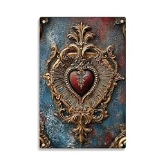 Sacred heart tin for sale  Delivered anywhere in USA 