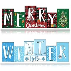 Reversible christmas wooden for sale  Delivered anywhere in USA 
