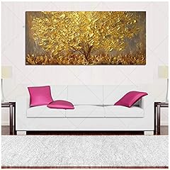 Modern Abstract Wall Art Pictures Gold Tree Oil Painting for sale  Delivered anywhere in Canada