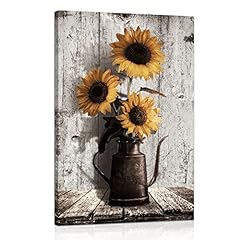 Farmhouse sunflower canvas for sale  Delivered anywhere in USA 