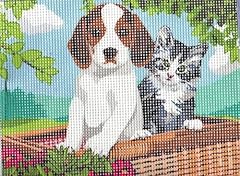 Kit canevas chiot d'occasion  Livré partout en Belgiqu