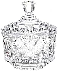 Crystal Glass Candy Dish with Lid for Office Desk / for sale  Delivered anywhere in Canada