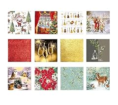 Assorted christmas napkins for sale  Delivered anywhere in USA 