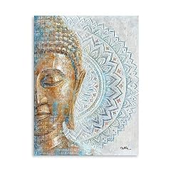 Gold buddha canvas for sale  Delivered anywhere in USA 
