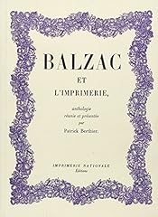 Balzac imprimerie d'occasion  Livré partout en France