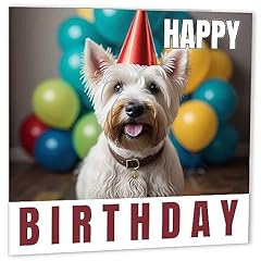 Westie birthday card for sale  Delivered anywhere in UK
