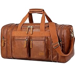 Leather travel duffel for sale  Delivered anywhere in USA 