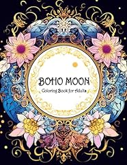 Boho moon coloring for sale  Delivered anywhere in UK