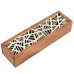 Wooden Pencil Box Desktop Pencil Case Stationery Storage, used for sale  Delivered anywhere in UK