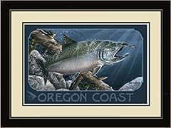 Northwest Art Mall BA-4020 LFGDM Oregon Coast Salmon for sale  Delivered anywhere in UK