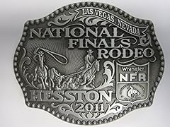 Hesston 2011 National Finals Rodeo NFR Adult Belt Buckle, for sale  Delivered anywhere in USA 