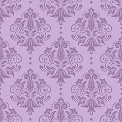 Varyfloral purple damask for sale  Delivered anywhere in UK