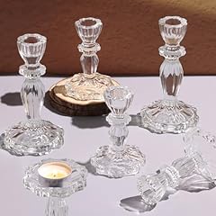 Simeitol clear candlestick for sale  Delivered anywhere in USA 
