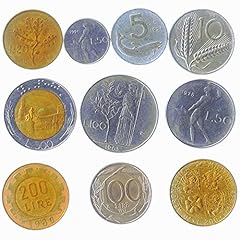 10 Misto Italia Italiano Monete Lira Lire Repubblica usato  Spedito ovunque in Italia 