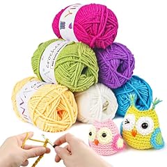 Crochet yarn 6colors for sale  Delivered anywhere in UK