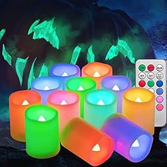 12pcs colored flameless for sale  Delivered anywhere in USA 