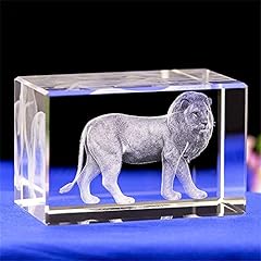 Crystal lion statue for sale  Delivered anywhere in USA 