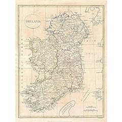 1799 Clement Cruttwell Map Ireland Vintage Art Print Poster Wall Decor 12X16 Inch for sale  Delivered anywhere in Canada