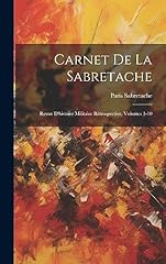 Carnet sabretache revue d'occasion  Livré partout en France