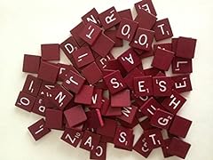 Maroon wood scrabble for sale  Delivered anywhere in USA 