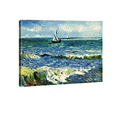 Wieco Art - Seascape at Saintes Maries by Vincent Van for sale  Delivered anywhere in UK