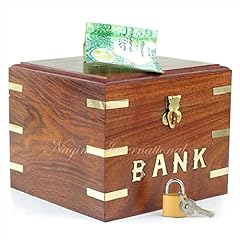 Wooden money bank for sale  Delivered anywhere in USA 