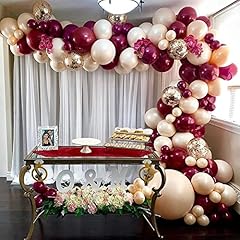 Burgundy balloon arch for sale  Delivered anywhere in UK