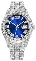 Men diamond watch for sale  Delivered anywhere in USA 