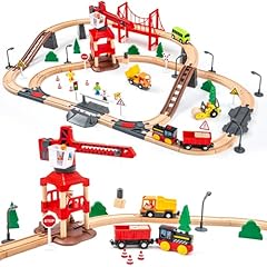 86pcs wooden train for sale  Delivered anywhere in USA 