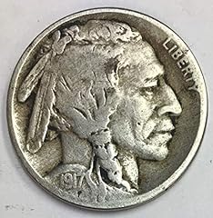 1917 P Indian Head or Buffalo Nickel Average Circulated for sale  Delivered anywhere in USA 