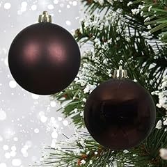 Brown christmas baubles for sale  Delivered anywhere in UK