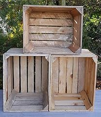 Wooden crates natural for sale  Delivered anywhere in UK