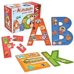 Synarry wooden alphabet for sale  Delivered anywhere in USA 