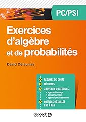 Exercices algèbre probabilit� d'occasion  Livré partout en France
