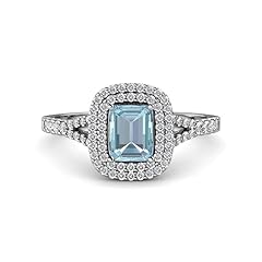 Aquamarine emerald cut for sale  Delivered anywhere in UK