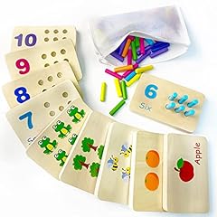 Wooden number counting for sale  Delivered anywhere in USA 