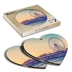 Heart coasters blackpool for sale  Delivered anywhere in UK