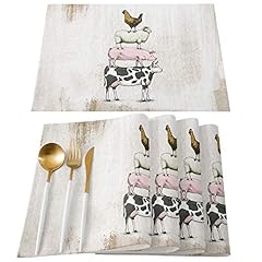Greeeen placemats set for sale  Delivered anywhere in USA 