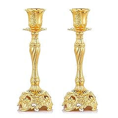 Sziqiqi gold candlestick for sale  Delivered anywhere in USA 