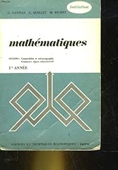 Mathematiques annee d'occasion  Livré partout en France