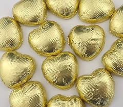 Gold chocolate hearts for sale  Delivered anywhere in UK
