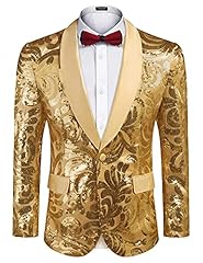 Coofandy gold blazer for sale  Delivered anywhere in USA 