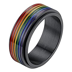 Lgbt pride ring for sale  Delivered anywhere in USA 