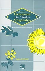 Nouveau dictionnaire huiles d'occasion  Livré partout en Belgiqu