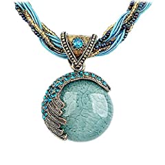 Harlorki Women Lady Retro Vintage Bohemian Style Turquoise for sale  Delivered anywhere in USA 