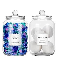 Glass jars laundry for sale  Delivered anywhere in USA 