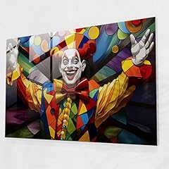 Colorful clown glass for sale  Delivered anywhere in USA 